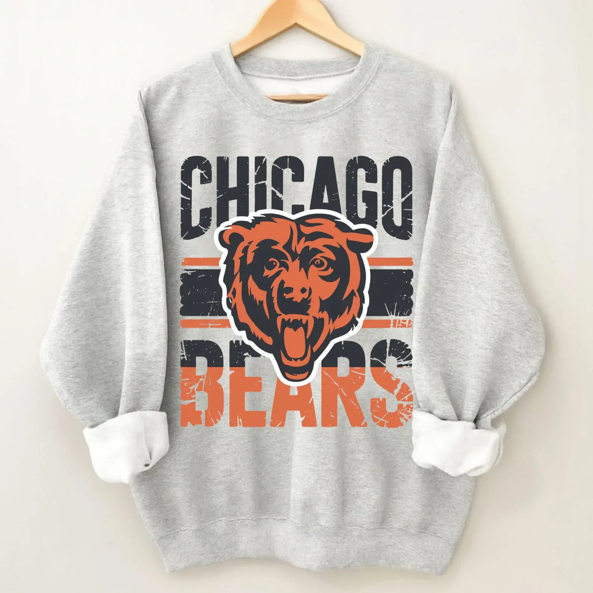 Chicago Football Sweatshirt, Unisex Heavy Blend Crewneck