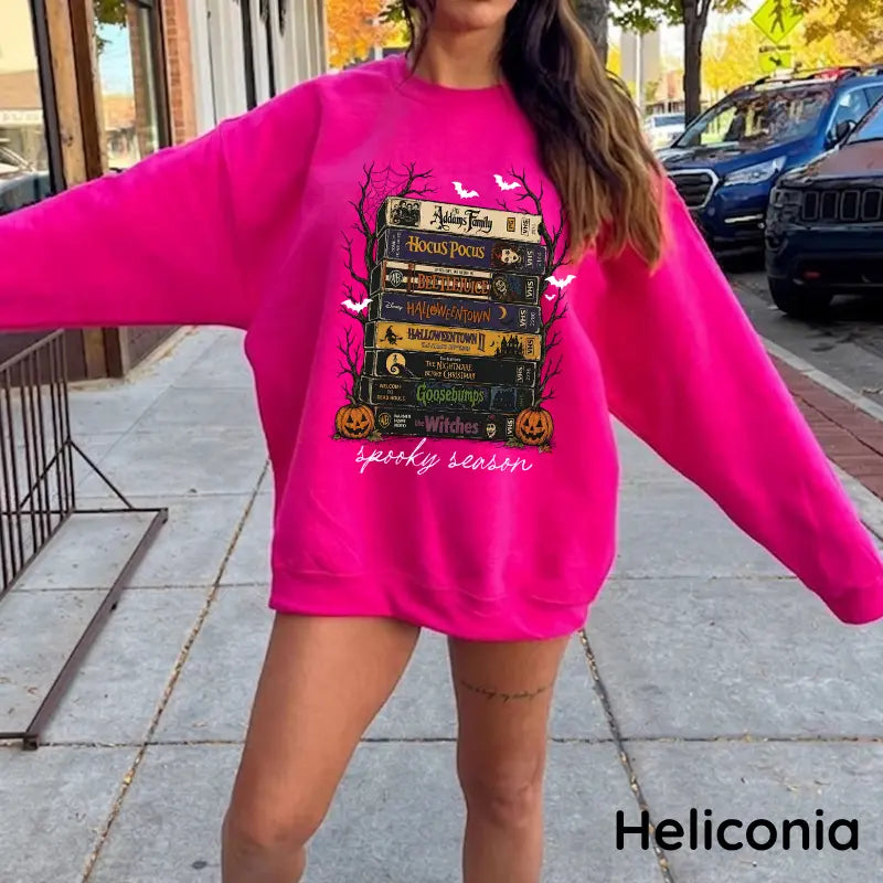 Vintage Halloween Movie Sweater, Retro Spooky Season Sweatshirt, Horror Film Graphic Pullover, Scary Movie Lover Crewneck, Halloween Gift